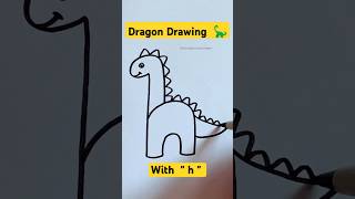 EASY DRAGON DRAWING 🦕  Easy way dragon drawing  drawing dragon [upl. by Villiers]