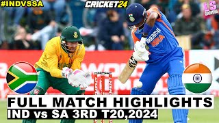 India vs South Africa 3rd T20 Highlights  India vs South Africa  IND vs SA 3rd T20 Highlights 2024 [upl. by Ecille]