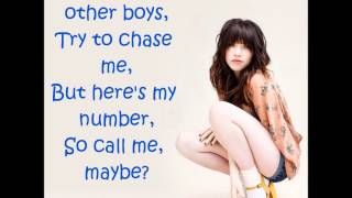 Carly Rae Jepsen  Call Me Maybe Lyrics [upl. by Batory]