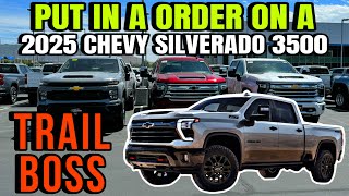 I Put In A Order On A 2025 Chevy Silverado 3500 Trail Boss Here Is All The Updates [upl. by Nad]