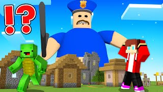 JJ and Mikey Escape From Barry Roblox Police in Minecraft  Maizen [upl. by Lightfoot907]