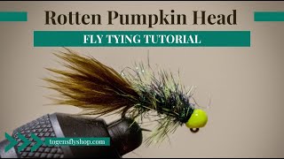 Rotten Pumpkin Head  Fly Tying Tutorial [upl. by Kal377]