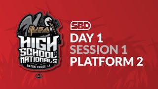 2024 USAPL High School Nationals  Day 1  Session 1  Platform 2 [upl. by Renault]