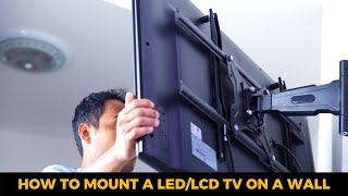 How to Mount a LED TV on a Wall Led tv installation in Wall  Led TV fitting [upl. by Katushka]