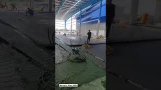 Polishing concrete with hardener automobile inspection construction shorts ytshorts fyp [upl. by Paddie]