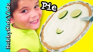 Make Kids Pie Dessert Fast Easy Yogurt Recipe with HobbyMom HobbyKidsVids [upl. by Llerrah77]