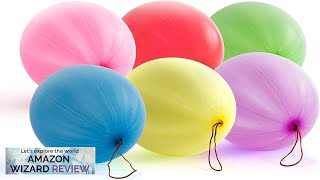 Vibrant 30Pack Neon Punch Balloons amp Rubber Bands Ultimate Easter Basket Review [upl. by Uuge324]