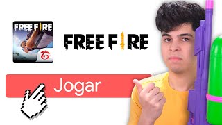 JOGUEI FREE FIRE POR UM VÍDEO INTEIRO PELA PRIMEIRA VEZ [upl. by Onairot]