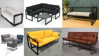 TOP MODERN METAL SOFA DESIGN  SOFA FRAME IDEAS [upl. by Ashlee]