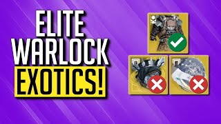 5 Best Warlock Exotics you MUST HAVE  Destiny 2 [upl. by Netta888]