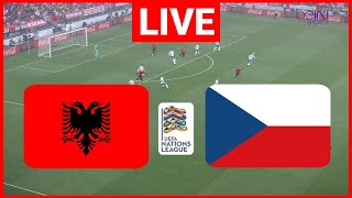 🔴 Shqipëria vs czech  UEFA Nations League  Transmetim i drejtpërdrejtë i ndeshjes së plotë sot [upl. by Ivgnout]