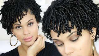 How To Finger Coils on Short Natural Hair [upl. by Siwel282]