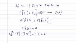 ECO375F  22  Unbiasedness and Law of Iterated Expectations LIE [upl. by Anson]