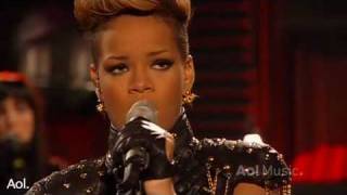 Rihanna Rihanna Russian roulette AOL Session 2010 HQ Live [upl. by Joann]