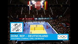 🥉 Dom Republik  Deutschland  VOLLEYBALL  Damen Spiel um Bronze  OLYMPIA 2024 [upl. by Danaher143]