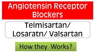 Angiotensin Receptor Blockers ARBs  Telmisartan Valsartan Losartan Mode of Action [upl. by Jobey]