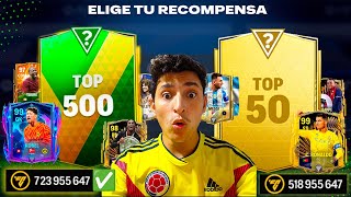 5 picks PRORROGA TOP 500 vs 1 pick TOP 50 ¿ en cuál GANAS mas MILLONES  Fc Mobile [upl. by Sibelle587]