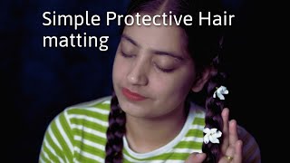 How to Braid Ponytail Hair mattingEAsy step by step DIY Hair Braiding [upl. by Yona]