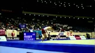 Kohei Uchimura doing perfect Triple Doubles [upl. by Ahseuqram]