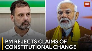 BJP Vs Congress PM Modi Denies Constitutional Change Claims  Lok Sabha Election 2024 [upl. by Bravar]