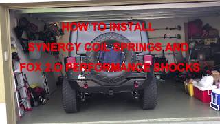 How to Install Synergy Coil Springs and Fox Shocks on JK [upl. by Kryska]