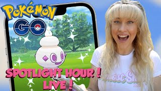 SHINY VANILLITE SPOTLIGHT HOUR Pokémon GO [upl. by Ahsaei]