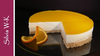 Orangentorte  ohne Backen  erfrischende Frühlings und Sommertorte [upl. by Vasta549]