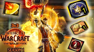 Holy Paladin PVP 3v3 ARENA Season 1 WoW The War Within Patch 110 ☀️☀️☀️ [upl. by Silrac]