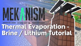 Mekanism  How to get Lithium  Brine with Thermal Evaporation [upl. by Einot]