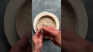 Satisfying pottery process creating an beach theme jewelry dish with sea turtle oceanart ceramics [upl. by Eyde]