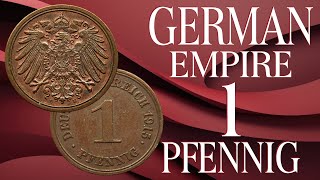 GERMAN EMPIRE 1 PFENNIG GERMAN VOICEENGLISH [upl. by Rie]