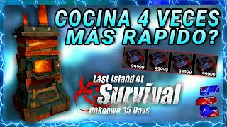 COMO HACER QUE LOS HORNOS PRODUZCAN 4 VECES MAS RÁPIDO  LAST ISLAND OF SURVIVAL EN ESPAÑOL [upl. by Teddman]