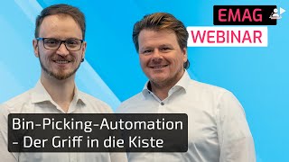 Webinar  EMAG BinPickingAutomation  Der Griff in die Kiste [upl. by Nauj]