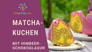 Matcha Marmorkuchen mit HimbeerschokoGlasur Rezept [upl. by Longawa]