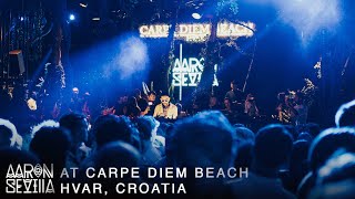 Afro House Dj Set  Aaron Sevilla at Carpe Diem Beach [upl. by Nosrej]