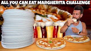 ALL YOU CAN EAT PIZZA MARGHERITA CHALLENGE con rinforzo di BIRRA  MAN VS FOOD [upl. by Artina31]