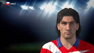 Selección de Chile 1998  IVAN ZAMORANO PES 2016 [upl. by Hazel]