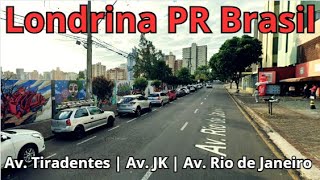 Londrina PR Brasil  Av Tiradentes Av JK e Av Rio Janeiro [upl. by Adhamh]