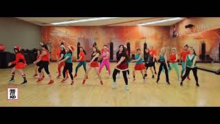 ROCKIN AROUND THE CHRISTMAS TREE  REMIX  ZUMBA DANCE WORKOUT  NESS FIT DANCE [upl. by Walliw]