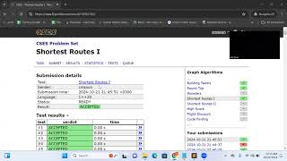 CSES GRAPH  DAY 8  Shortest Routes I  Dijkstra Algorithm [upl. by Abixah]