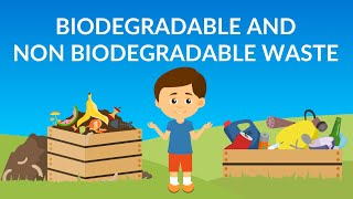 Biodegradable and NonBiodegradable waste  Waste Management  How to Recycle Waste [upl. by Ciapha]