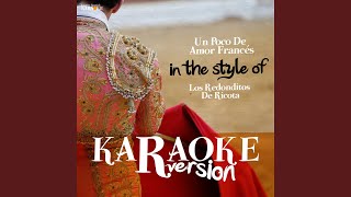 Un Poco de Amor Francés In The Style Of los Redonditos de Ricota Karaoke Version [upl. by Carita]