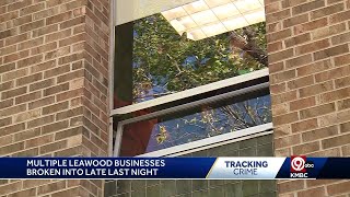 Jewelry store other businesses targeted in overnight Leawood burglary [upl. by Farrica283]