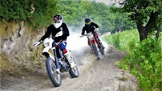 KTM vs HUSQVARNA Ktm exc 300 vs Husqvarna wr 125 [upl. by Anev]