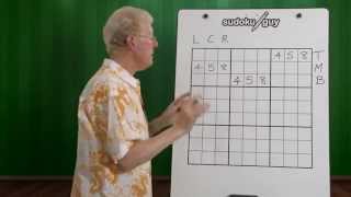 Sudoku Lesson 19 Advanced TMB LCR [upl. by Eelinnej]