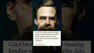 Nietzsche Cahil bir toplum neden yapamazfelsefe [upl. by Nabala]