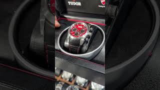 Tudor Fastrider Ducati Chronograph Red Dial Steel Mens Watch 42000D Review  SwissWatchExpo [upl. by Zoubek346]