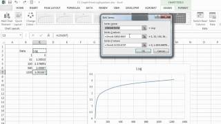 How to Make Graphs From Log Equations on Excel  Microsoft Excel Help [upl. by Senoj]