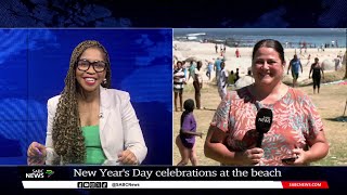 New Year Celebrations  Beachgoers flock to Camps Bay Mariska Botha updates [upl. by Ashley]