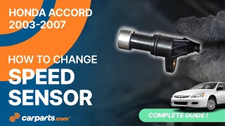 How to replace the Speed Sensor 20032007 Honda Accord 🛢️ [upl. by Brindle]